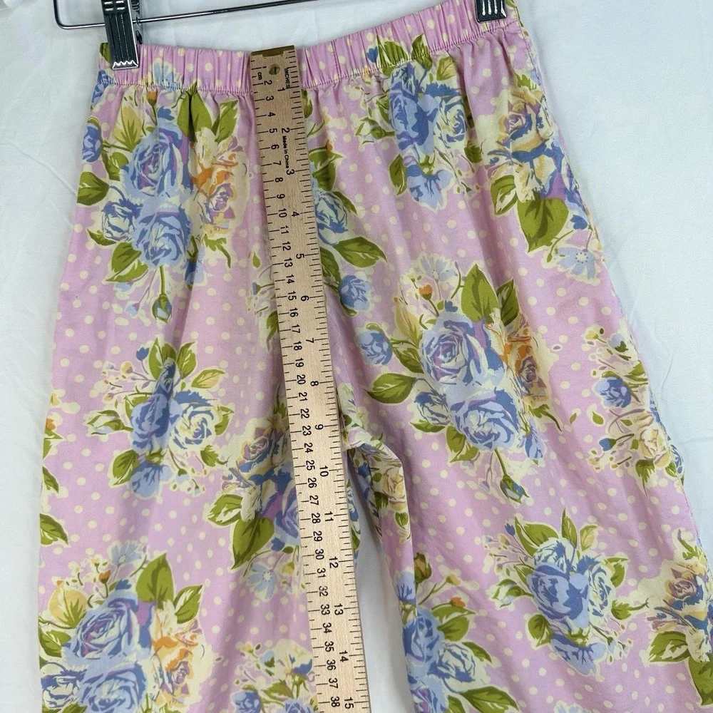 Matilda Jane Girls pants Pink Yellow Maple Sugar Big‎ Ruffles Good Hart Pants 6
